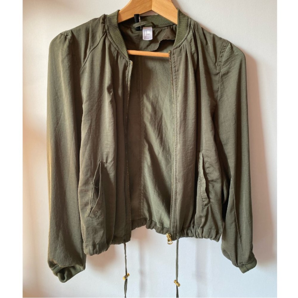 H&M Green Bomber Jacket